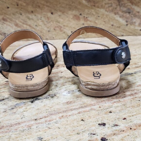 Ugg girls sandels sz 3 animal print adjustable straps - Picture 2 of 11